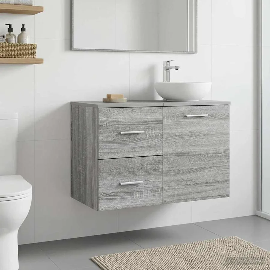 Meuble de Salle de Bain In-between Sonoma gris 30 x 41 x 50 cm - 3
