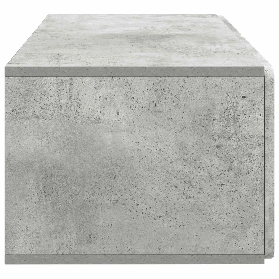 Meuble TV mural 78,5 x 41 x 30 cm Gris béton Bois d'ingénierie - 7