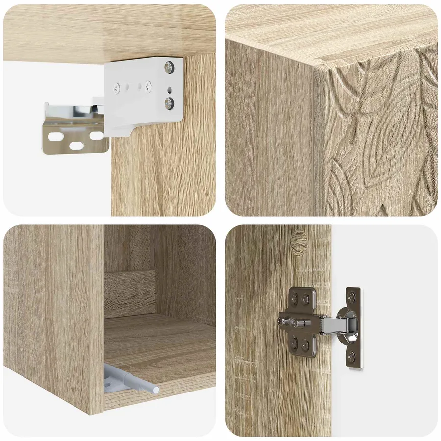 Armoire Murale Chêne Sonoma 33 x 34,5 x 90 cm Bois d'ingénierie - 6