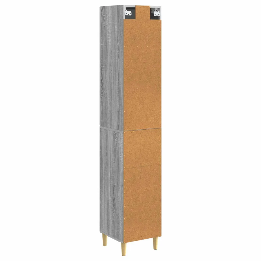 Ensemble de Meubles 2 pcs Sonoma gris 33 x 34,5 x 90 cm - 7