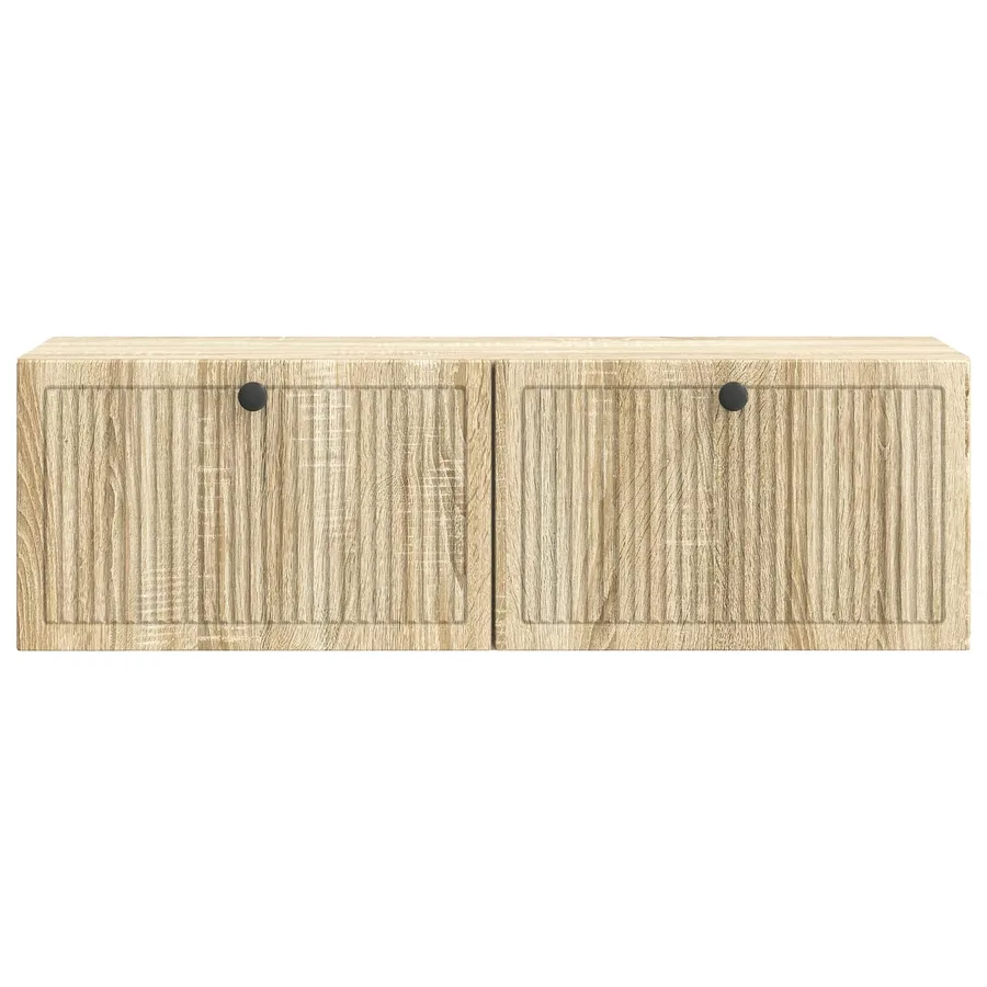 Meuble TV mural Chêne Sonoma 98 x 31 x 30 cm Bois d'ingénierie - 6