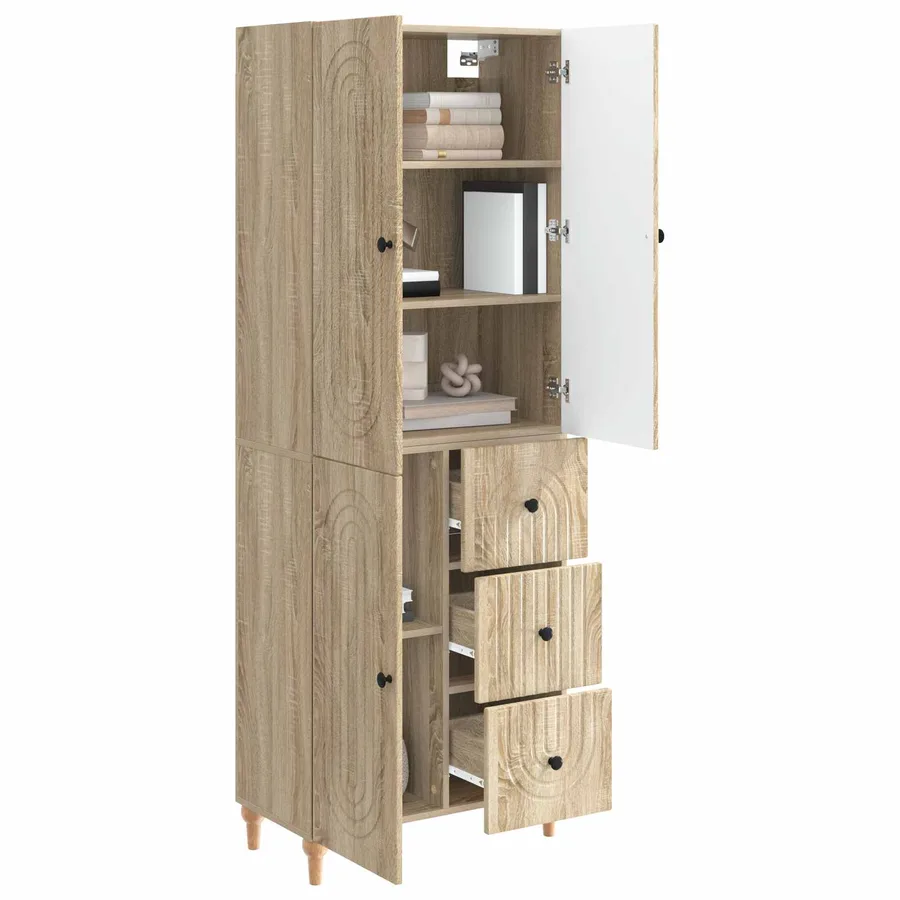 Ensemble de Meubles 2 pcs 66 x 34,5 x 90 cm Bois d'ingénierie - 3