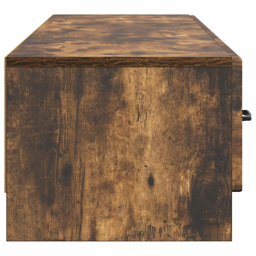 Meuble TV Chêne fumé 147 x 34,5 x 27 cm Bois d'ingénierie - 7