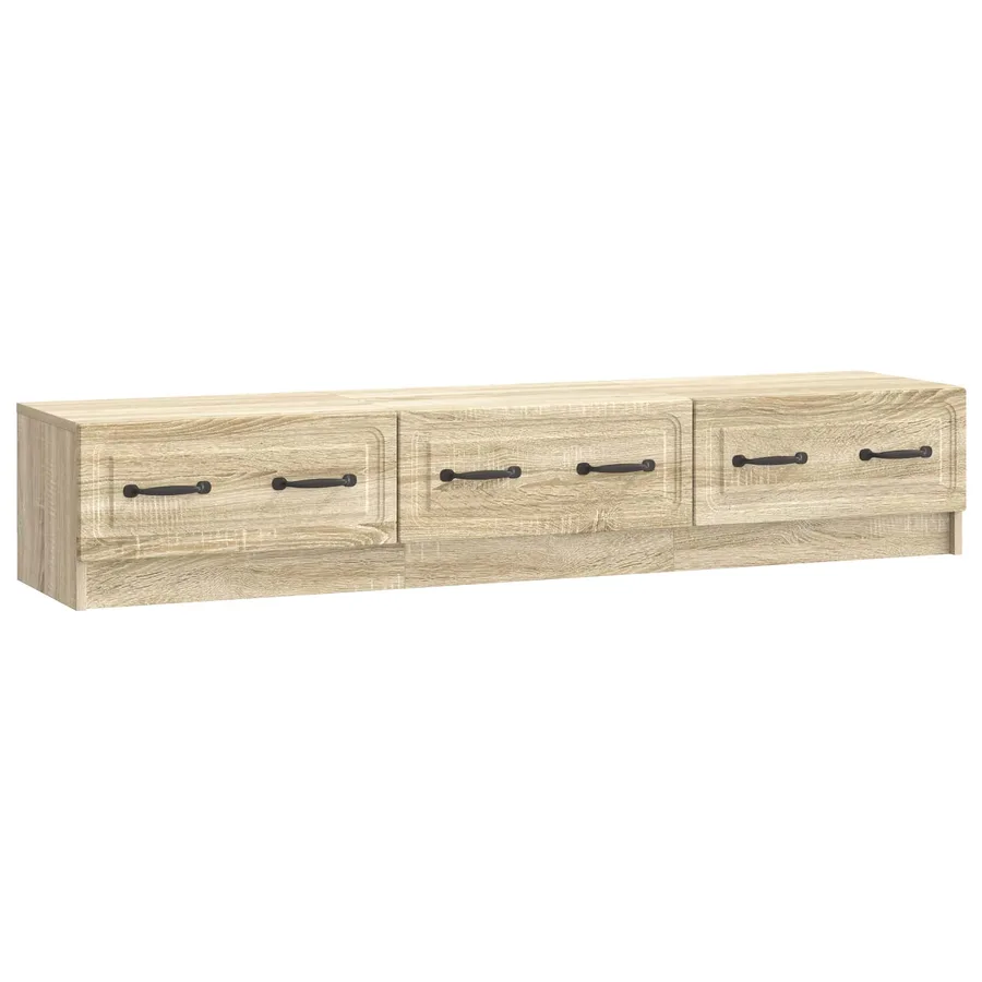 Meuble TV Chêne Sonoma 147 x 34,5 x 27 cm Bois d'ingénierie - 2