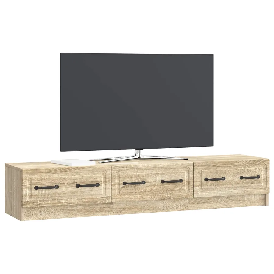 Meuble TV Chêne Sonoma 147 x 34,5 x 27 cm Bois d'ingénierie - 3