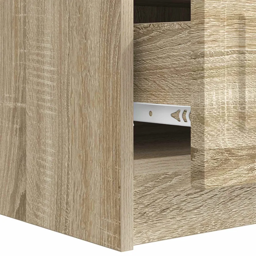 Meuble TV Chêne Sonoma 147 x 34,5 x 27 cm Bois d'ingénierie - 9