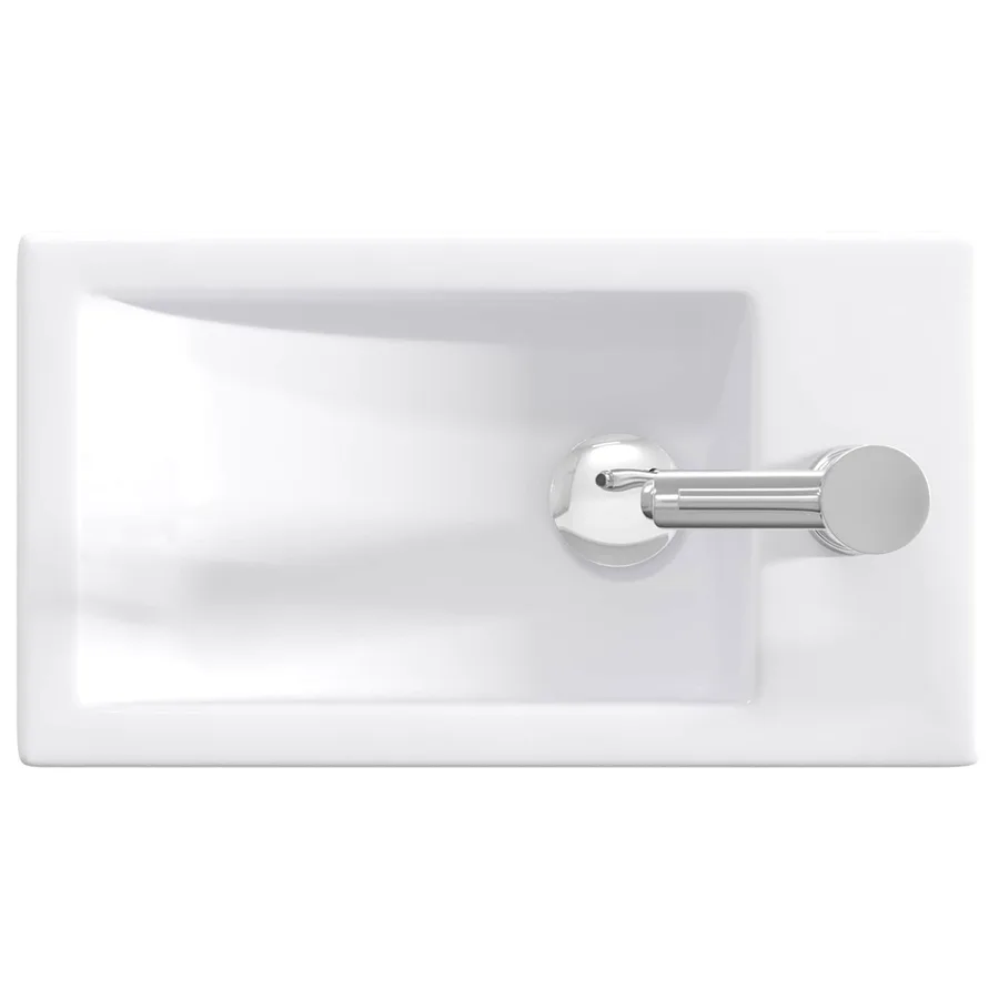 Lavabo de salle de bains Chrome 45,5 x 25,5 x 13 cm métal - 7