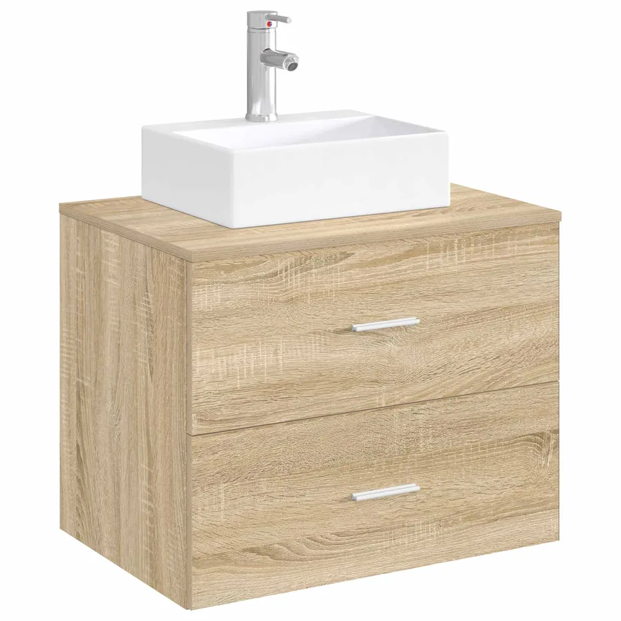 Lavabo de salle de bains Chrome 39 x 30,5 x 12,5 cm métal - 3