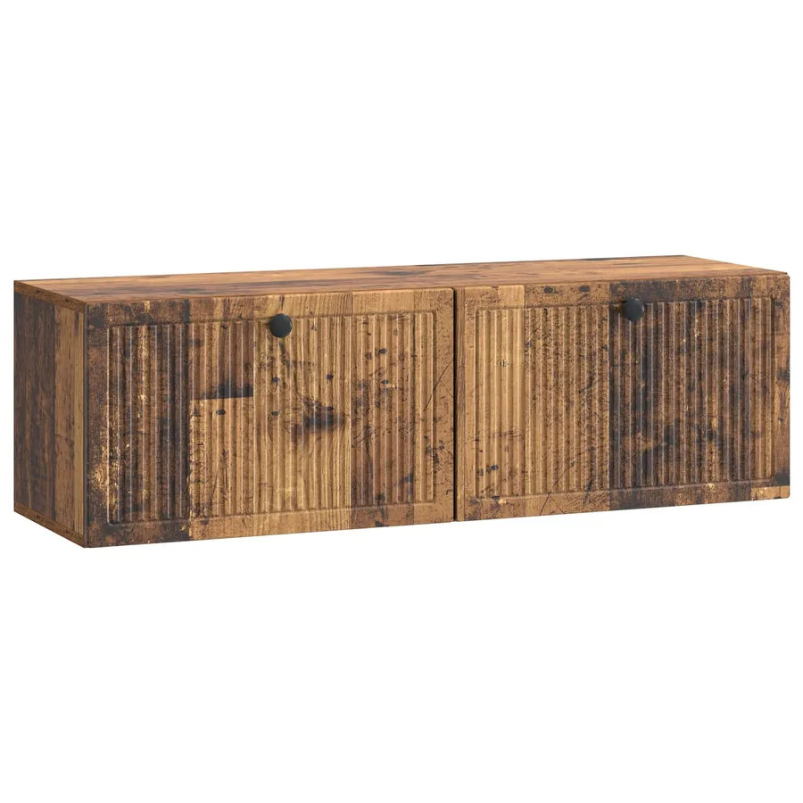 Meuble TV mural Bois ancien 98 x 31 x 30 cm Bois d'ingénierie - 2
