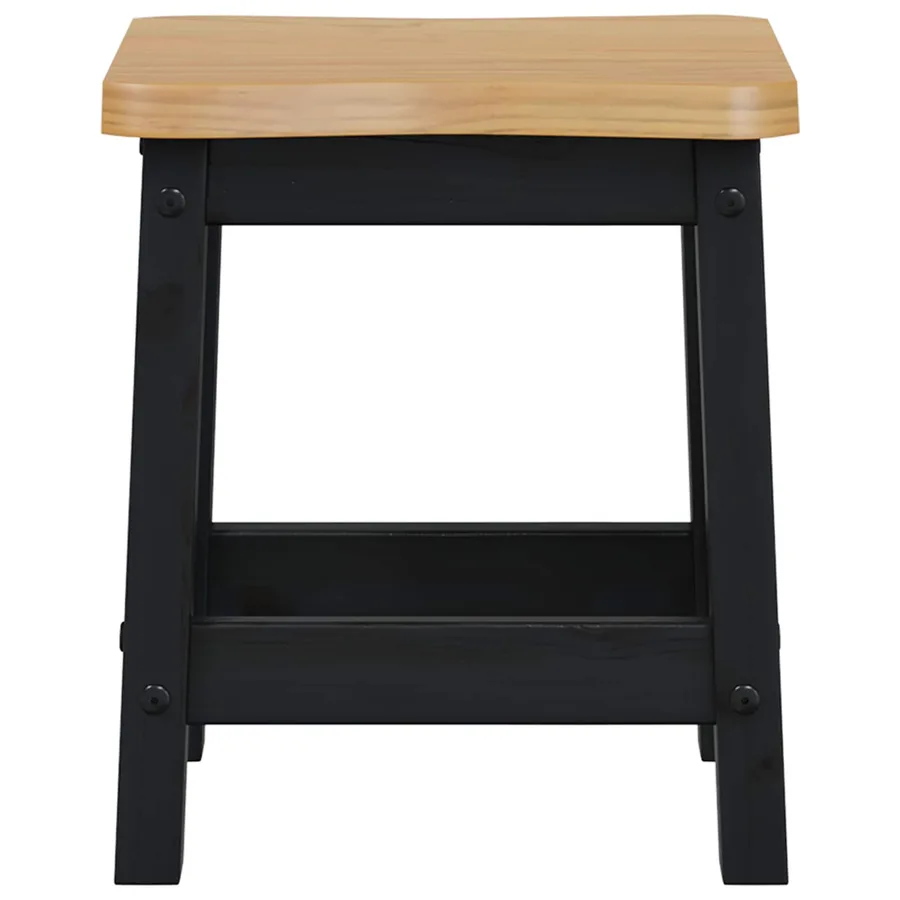 Tabouret de bar EKAI 2 pcs Noir 40 x 29 x 45,5 cm - 4