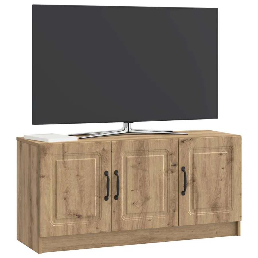 Meuble TV 99 x 34,5 x 47 cm Chêne artisanal Bois d'ingénierie - 3