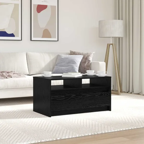 Table basse Chêne noir 90 x 50 x 45 cm Bois d'ingénierie