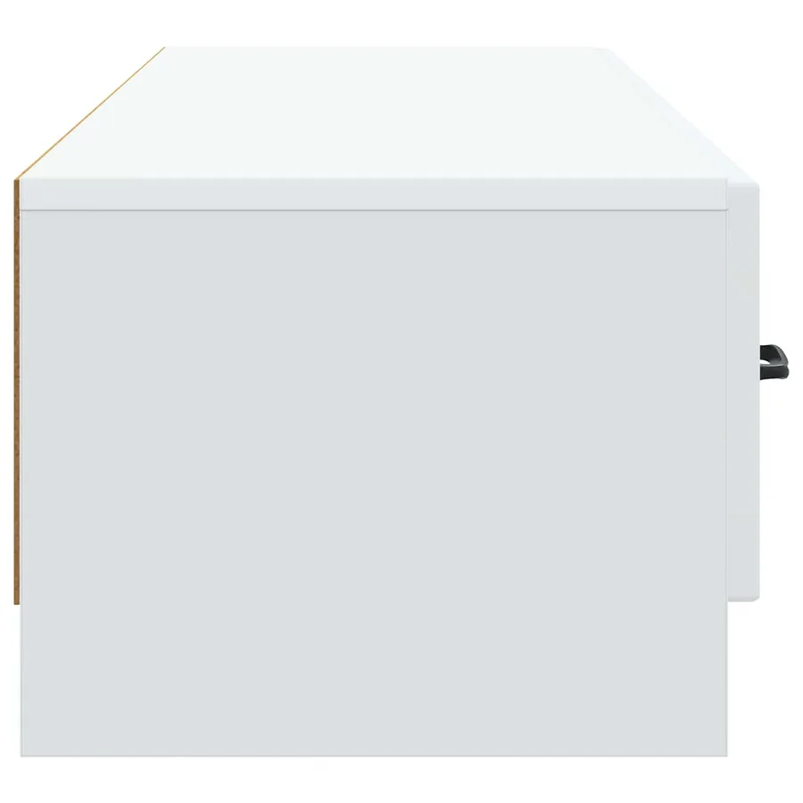 Meuble TV Blanc 147 x 34,5 x 27 cm Bois d'ingénierie - 7