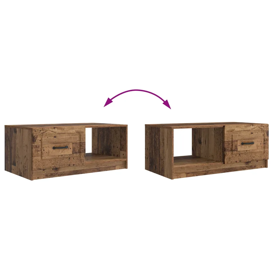 Table basse Bois ancien 90 x 50 x 37 cm Bois d'ingénierie - 10