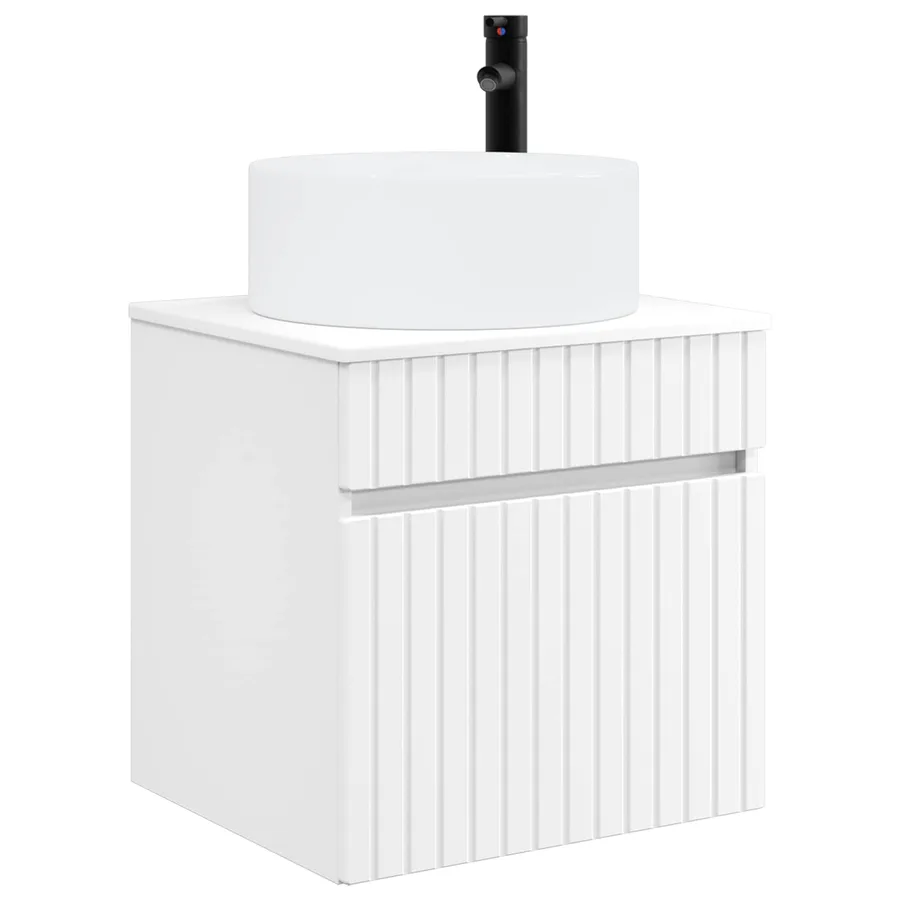 Meuble de lavabo mural Blanc 49 x 44,5 x 65,5 cm - 2