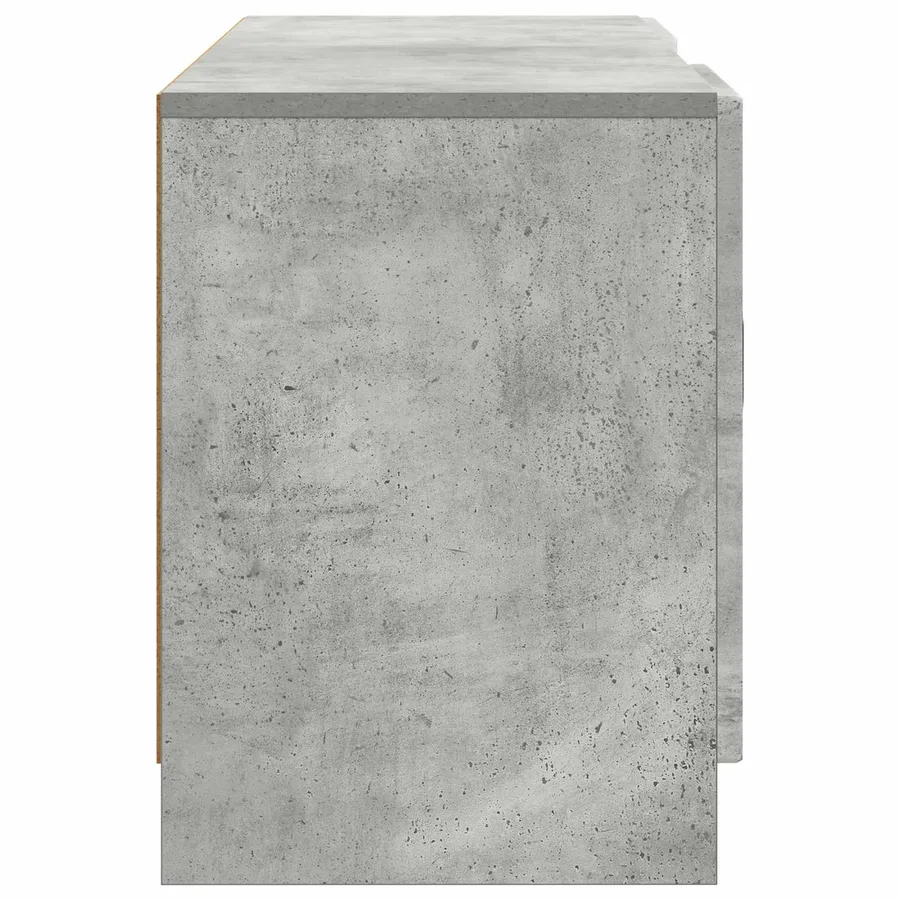 Meuble TV Gris béton 102 x 34,5 x 47 cm Bois d'ingénierie - 7
