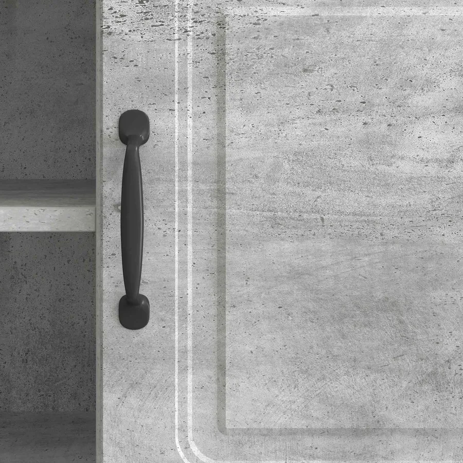Meuble TV Gris béton 102 x 34,5 x 47 cm Bois d'ingénierie - 8