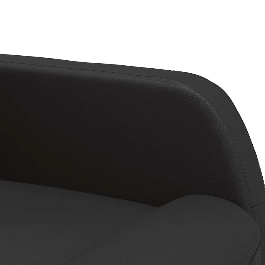 Fauteuil inclinable Noir Similicuir - 7