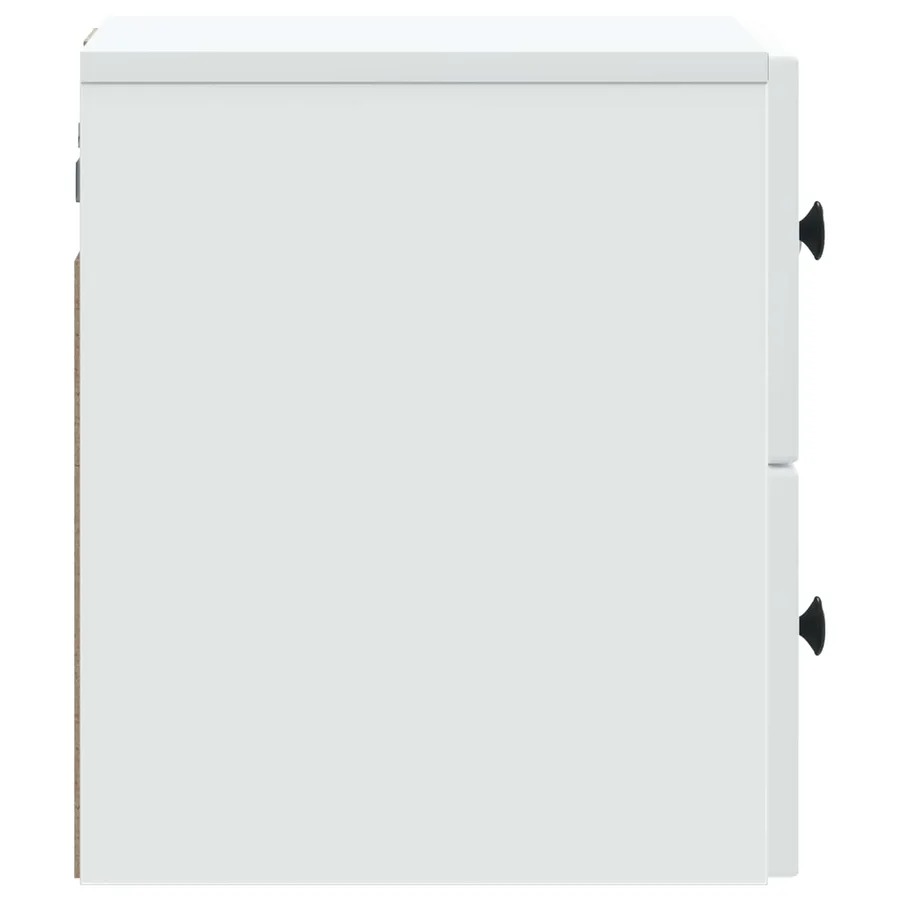 Cabinet de chevet mural avec tiroir Blanc 33 x 34,5 x 40 cm - 6