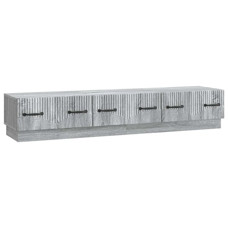 Meuble TV Sonoma gris 147 x 34,5 x 27 cm Bois d'ingénierie - 2