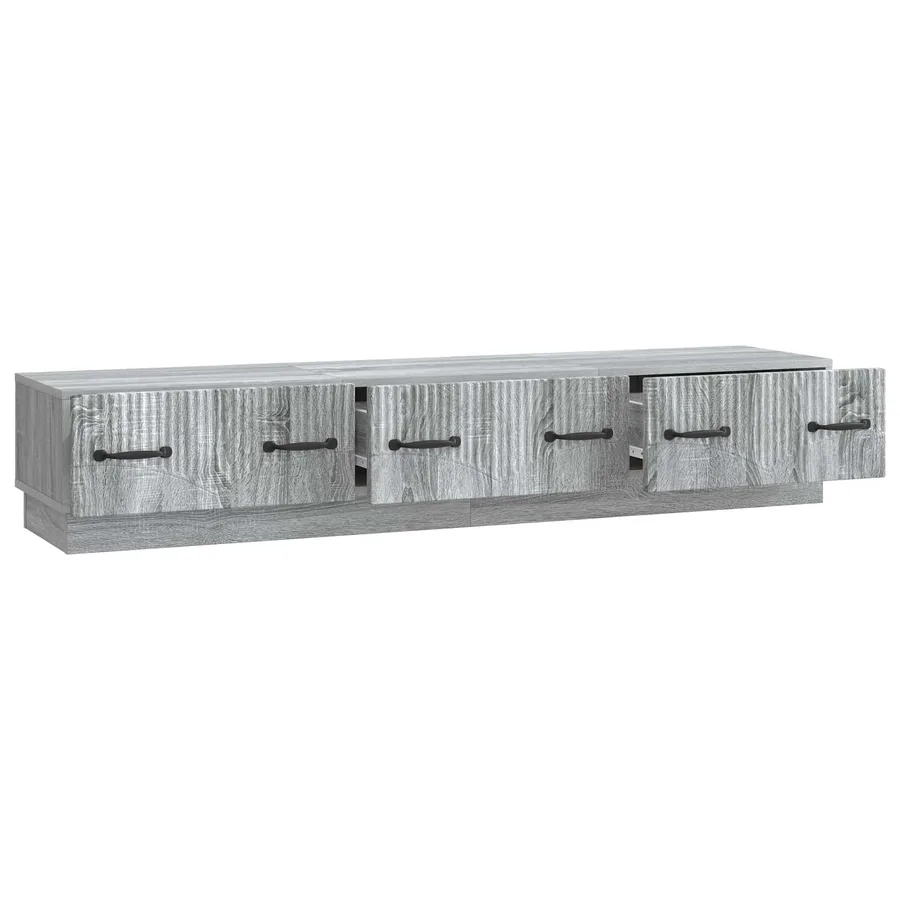 Meuble TV Sonoma gris 147 x 34,5 x 27 cm Bois d'ingénierie - 5