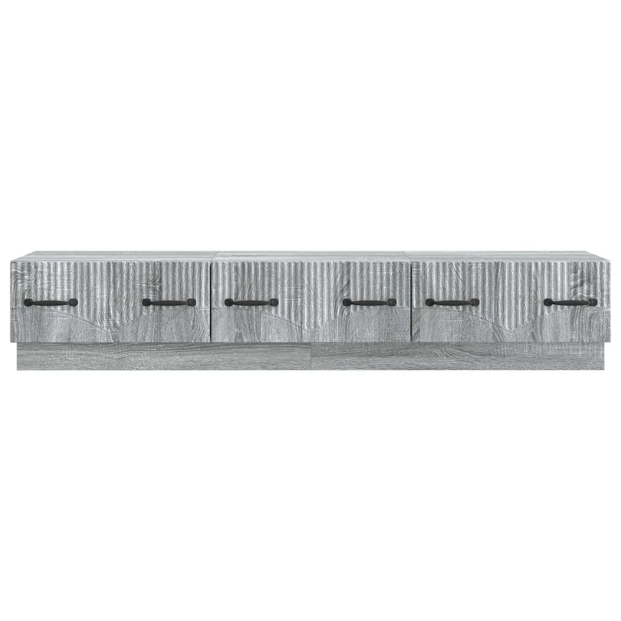 Meuble TV Sonoma gris 147 x 34,5 x 27 cm Bois d'ingénierie - 6