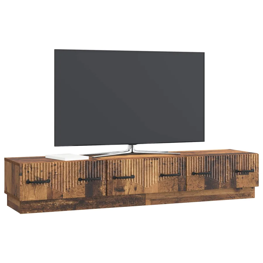 Meuble TV Bois ancien 147 x 34,5 x 27 cm Bois d'ingénierie - 3