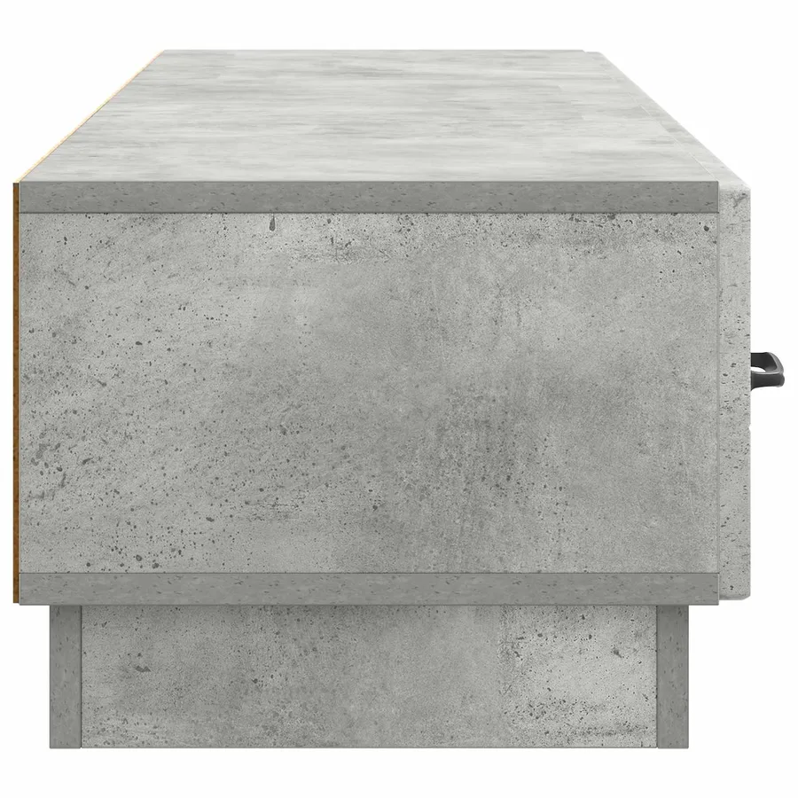 Meuble TV Gris béton 147 x 34,5 x 27 cm Bois d'ingénierie - 7