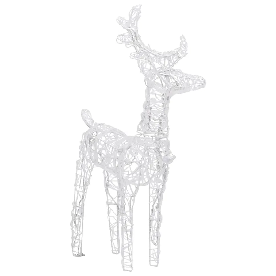 Décoration de Noël Rennes et traîneau 320 LED Acrylique - 7