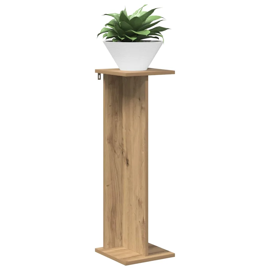 Support de Plante Chêne Artisanal 25 x 25,5 x 80,5 cm - 3