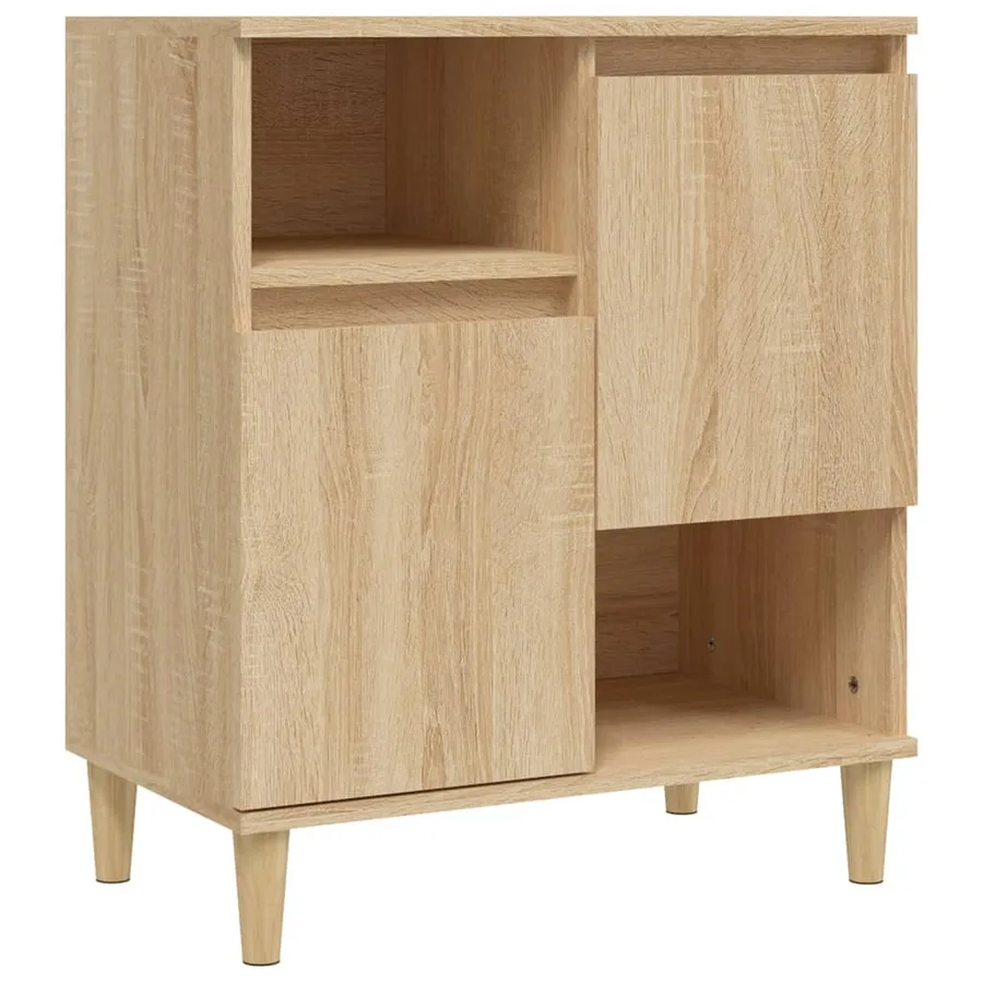 Buffets 2 pcs chêne sonoma 60x35x70 cm bois d'ingénierie - 5