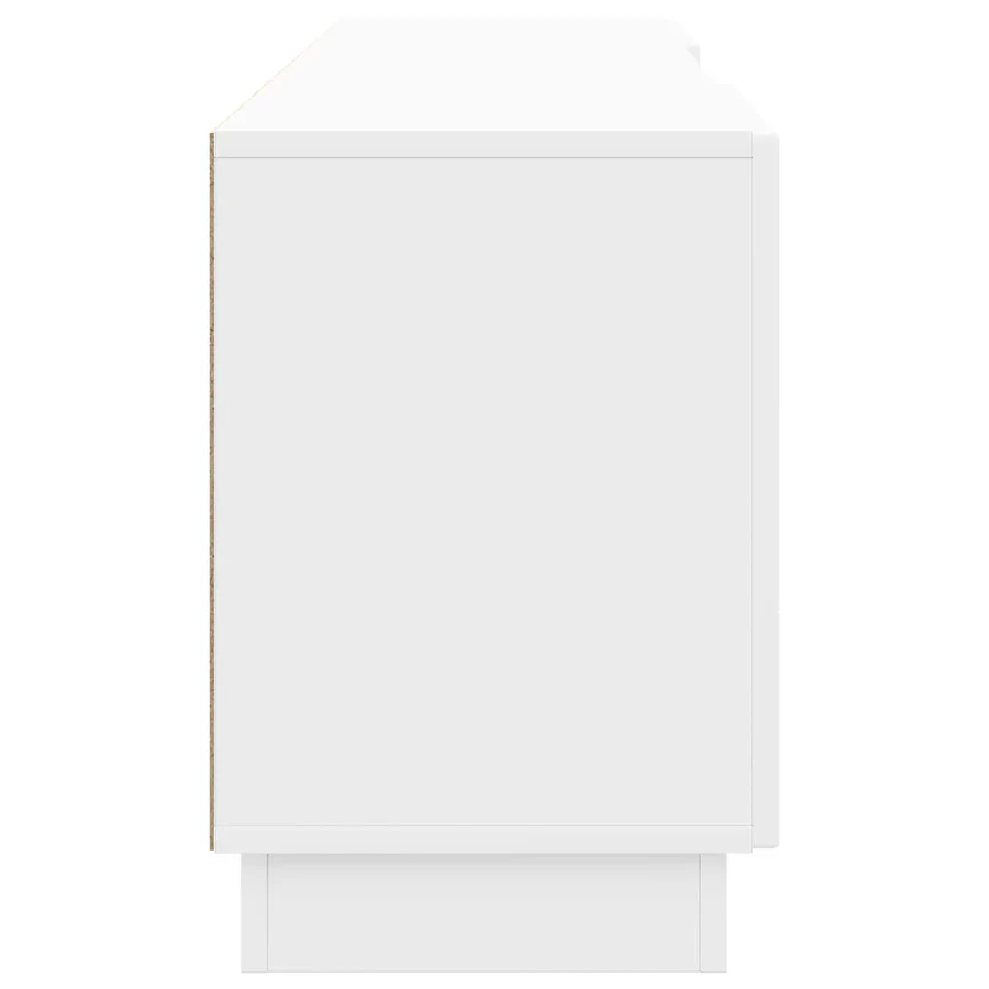 Meuble TV Blanc brillant 150 x 31 x 47 cm Bois d'ingénierie - 7