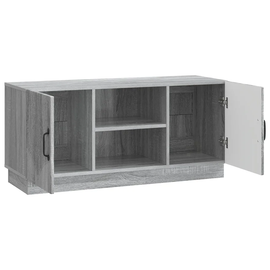 Meuble TV Sonoma gris 102 x 34,5 x 47 cm Bois d'ingénierie - 5