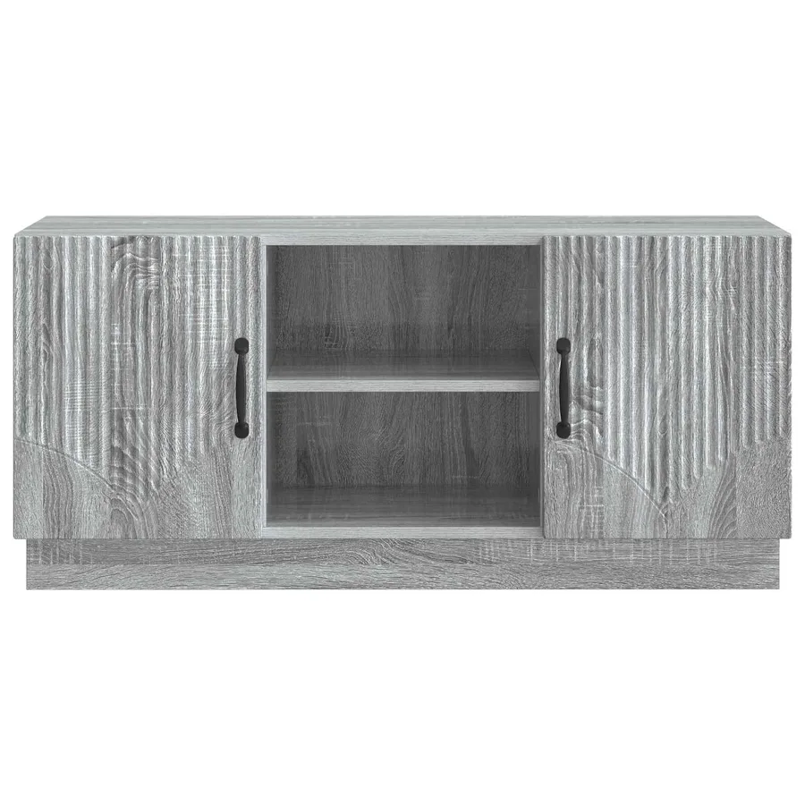 Meuble TV Sonoma gris 102 x 34,5 x 47 cm Bois d'ingénierie - 6