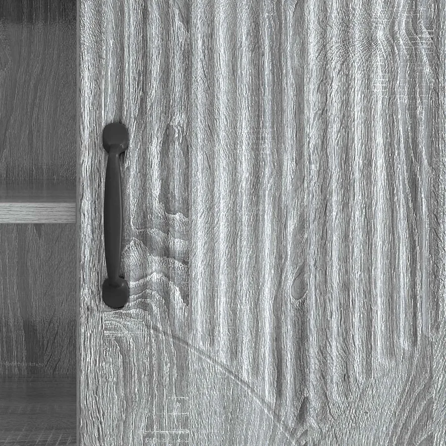 Meuble TV Sonoma gris 102 x 34,5 x 47 cm Bois d'ingénierie - 8