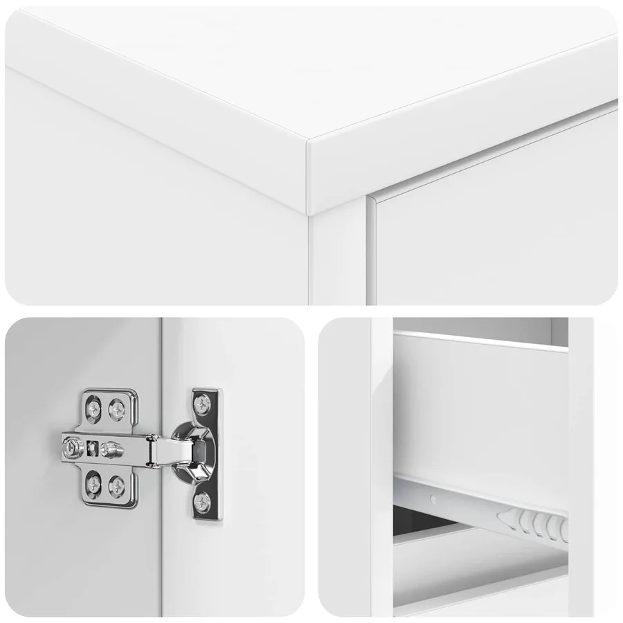 Armoire de salle de bain Blanc 30 x 33 x 190 cm - 6