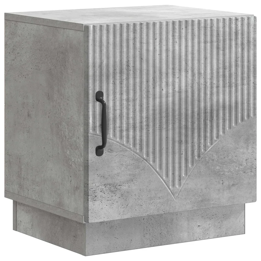 Table de chevet Gris Béton 43 x 34,5 x 47 cm Bois d'ingénierie - 2