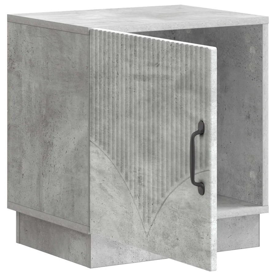 Table de chevet Gris Béton 43 x 34,5 x 47 cm Bois d'ingénierie - 4