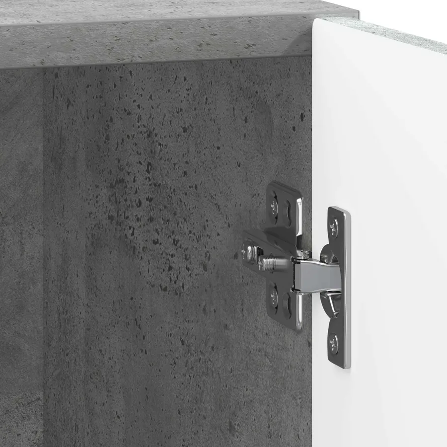 Table de chevet Gris Béton 43 x 34,5 x 47 cm Bois d'ingénierie - 9
