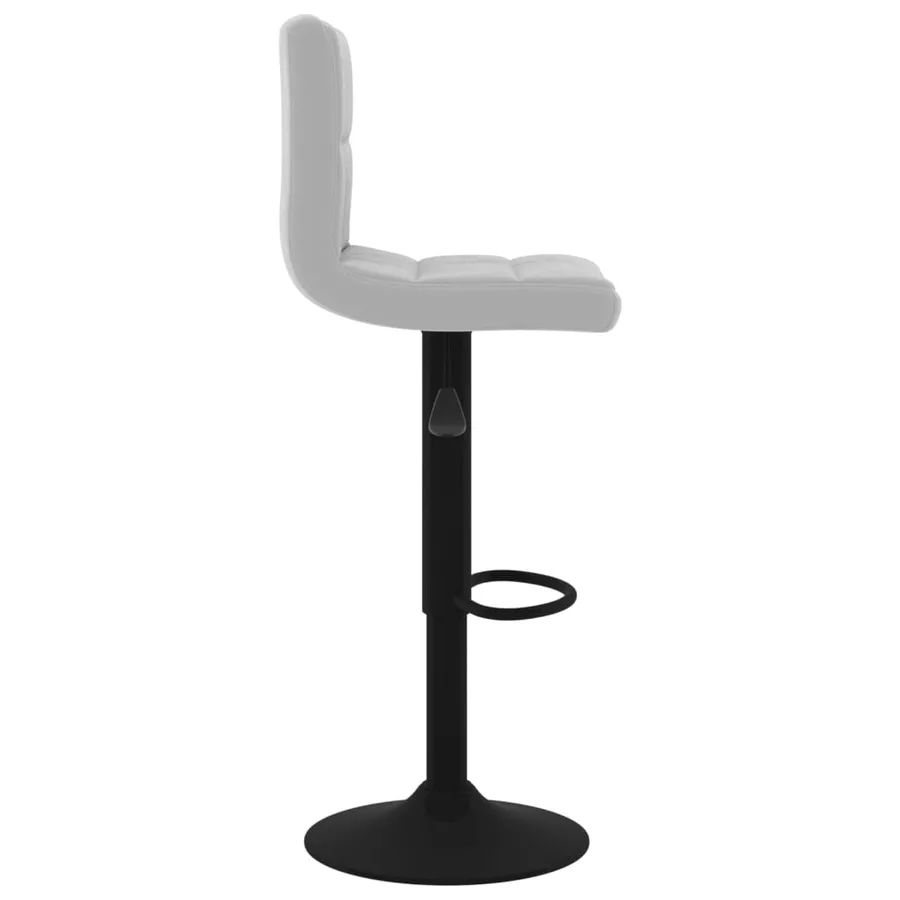 Tabourets de bar lot de 2 gris clair velours - 5