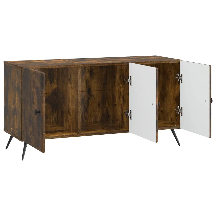 Meuble TV Chêne fumé 99 x 34,5 x 50 cm Bois d'ingénierie - 5