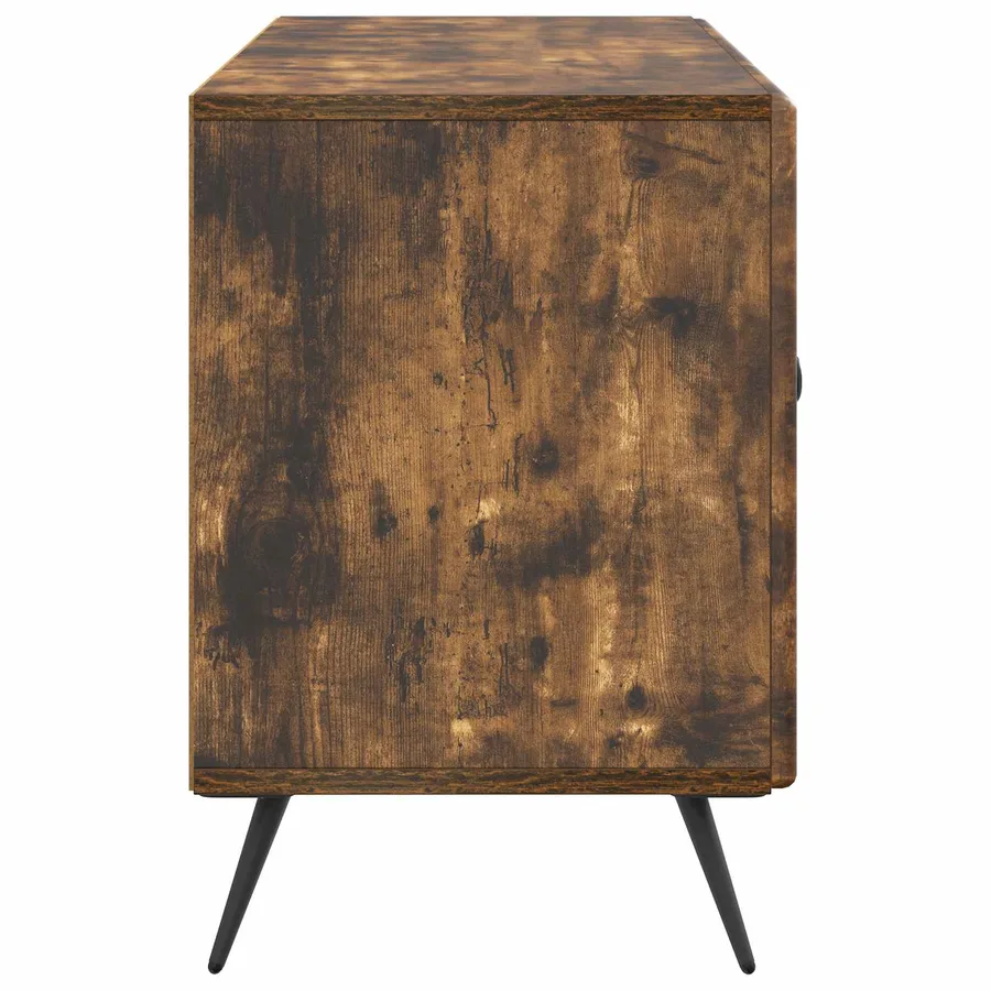 Meuble TV Chêne fumé 99 x 34,5 x 50 cm Bois d'ingénierie - 7
