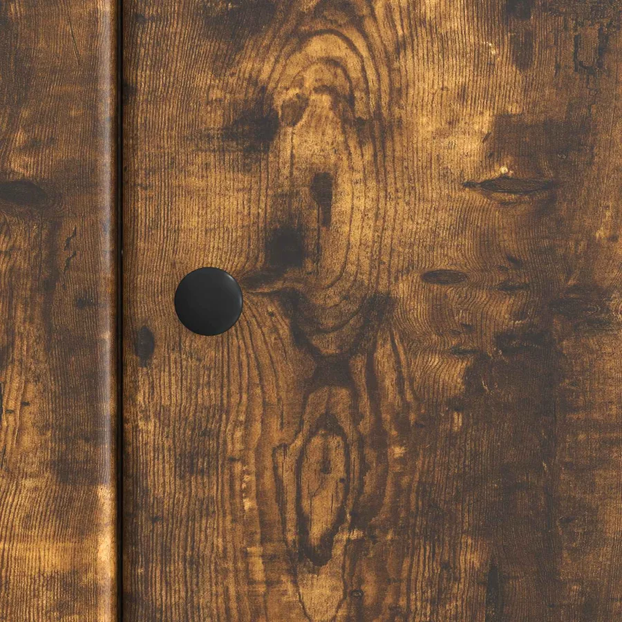 Meuble TV Chêne fumé 99 x 34,5 x 50 cm Bois d'ingénierie - 8