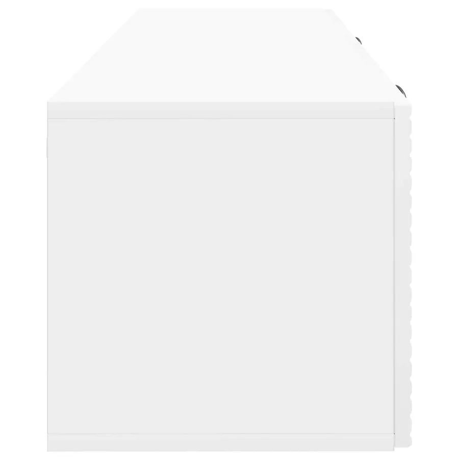 Meuble TV mural Montage mural Blanc brillant 98 x 31 x 30 cm - 7