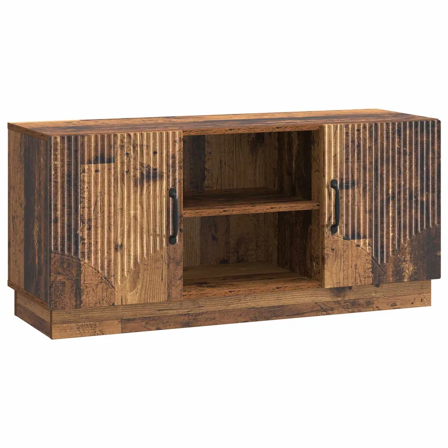 Meuble TV Bois ancien 102 x 34,5 x 47 cm Bois d'ingénierie - 2