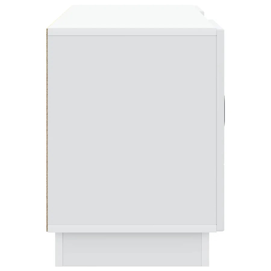 Meuble TV Blanc 102 x 34,5 x 47 cm Bois d'ingénierie - 7
