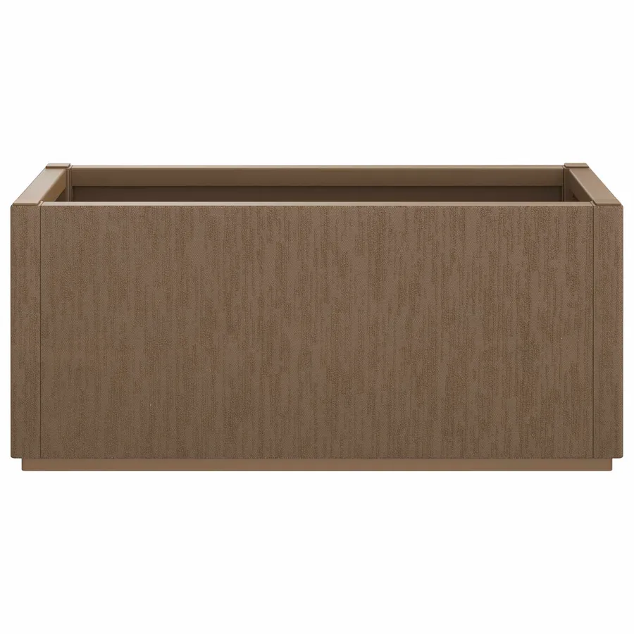 Boîte de fleurs de jardin Marron 80 x 36 x 35 cm PP - 4