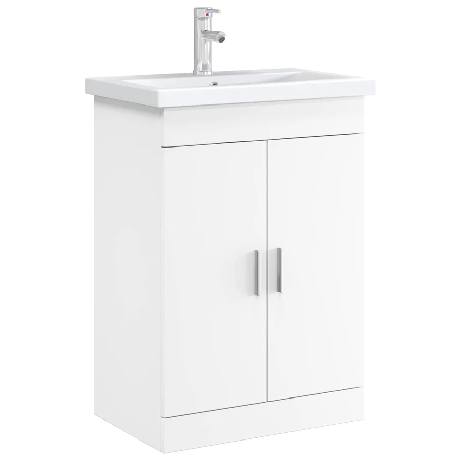 Meuble sous lavabo de salle de bain Blanc 78,5 x 37,5 x 81 cm - 3