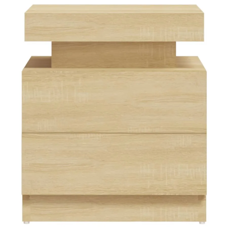 Table de chevet Chêne sonoma 45x35x52 cm Bois d'ingénierie - 4
