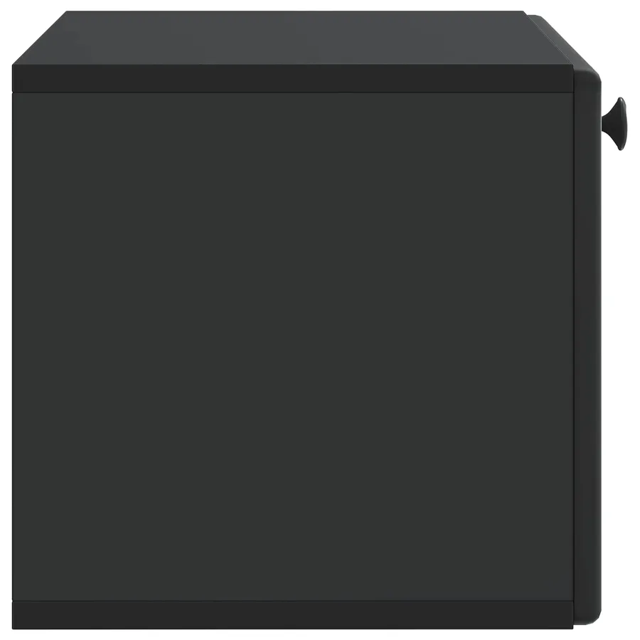 Meuble TV mural 59,5 x 31 x 30 cm Noir Bois d'ingénierie - 7